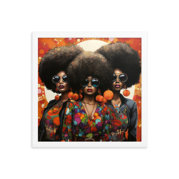Foxy Sistas Framed poster - Image 4