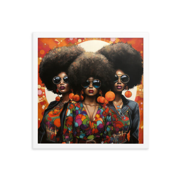Foxy Sistas Framed poster - Image 5